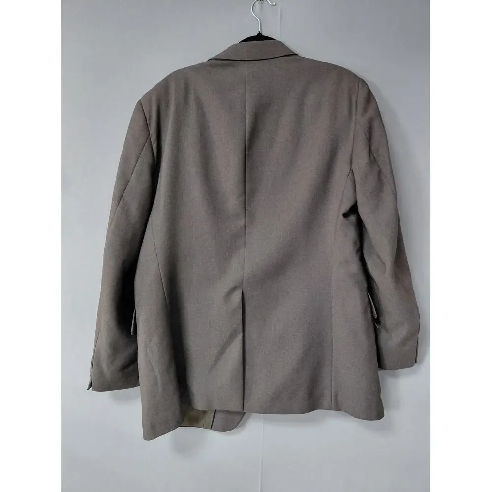 Vintage Levi's Strauss Made in USA Brown Two Button Lined Jacket Men Size 46R